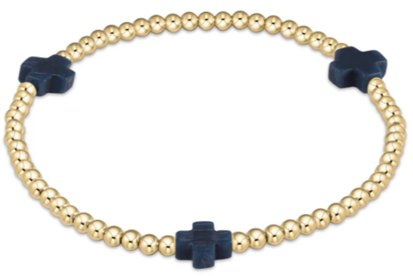 egirl Signature Cross 3 MM Gold Bracelet