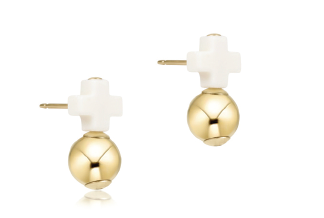 Signature Cross Stud w/ Drop
