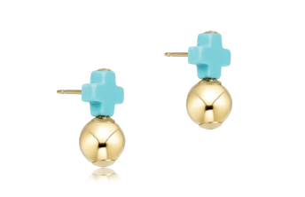 Signature Cross Stud w/ Drop