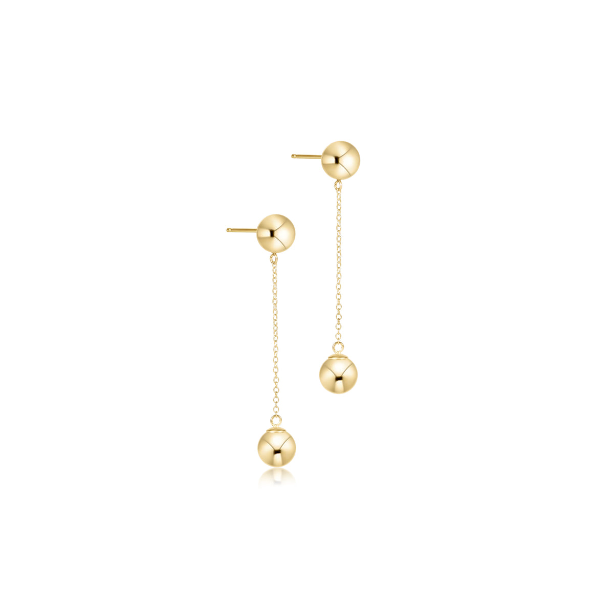 Simplicity Chain Gold Drop Earrings