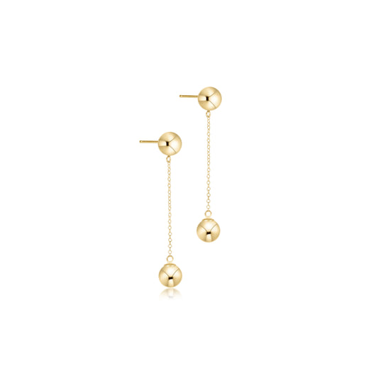 Simplicity Chain Gold Drop Earrings