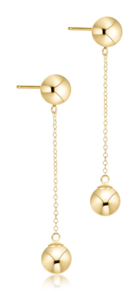Simplicity Chain Gold Drop Earrings