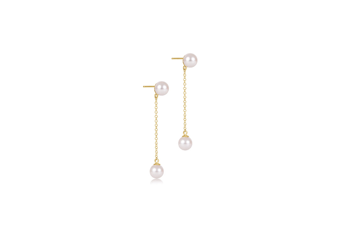 Simplicity Chain Gold Drop Earrings