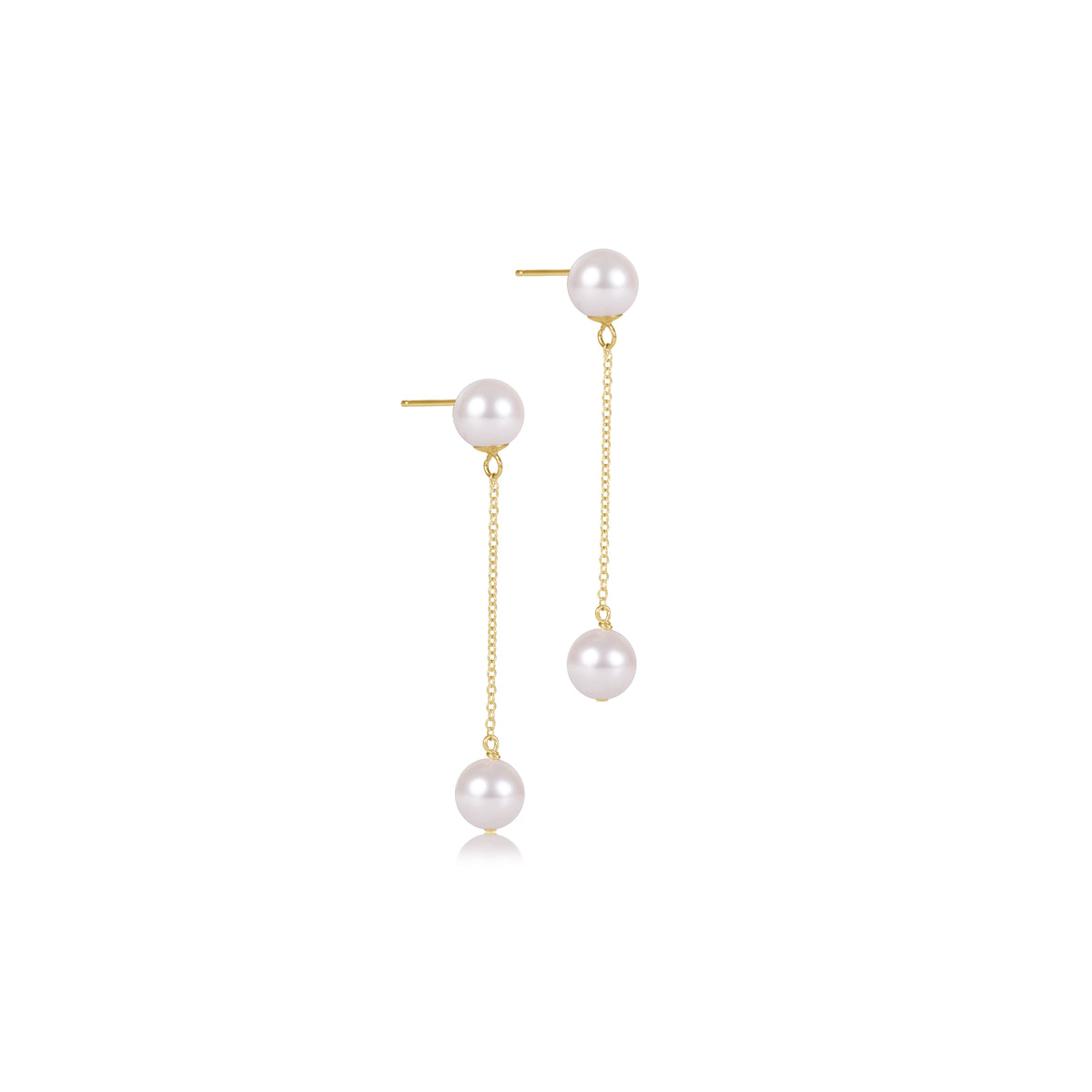 Simplicity Chain Gold Drop Earrings