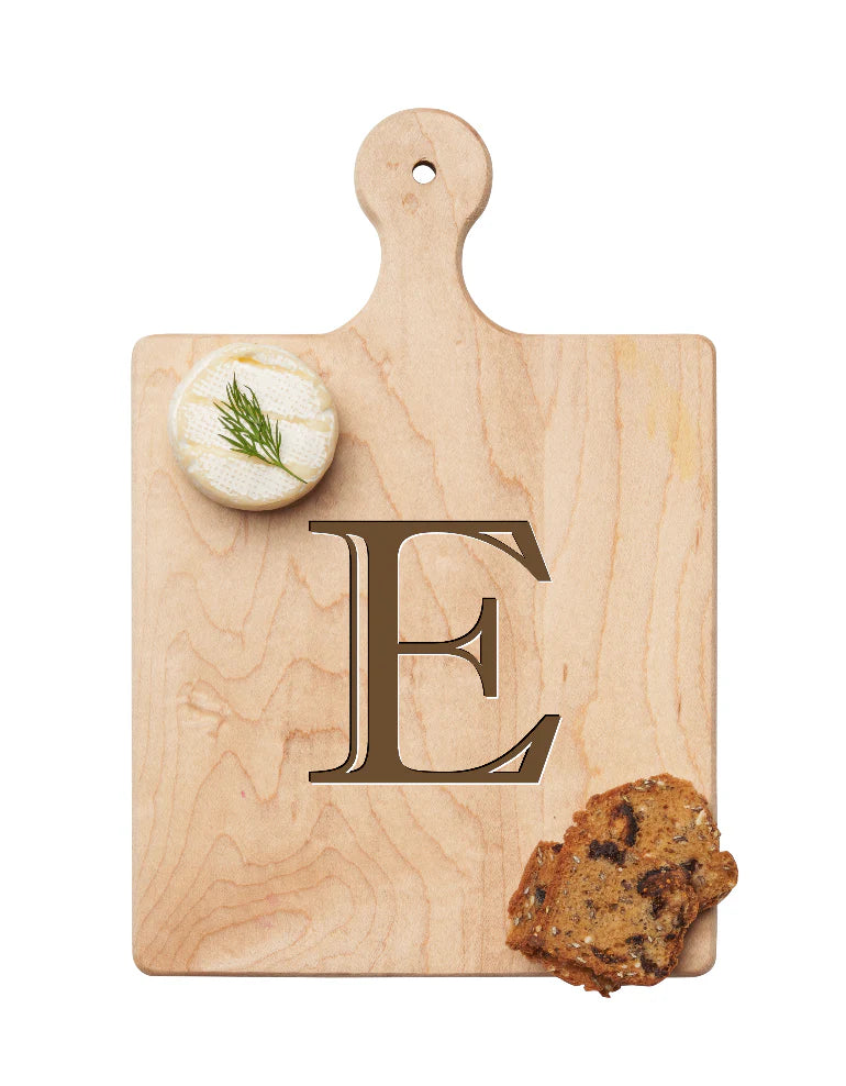 Artisan Maple Paddle - Initial with Gold Spreader & Ribbon