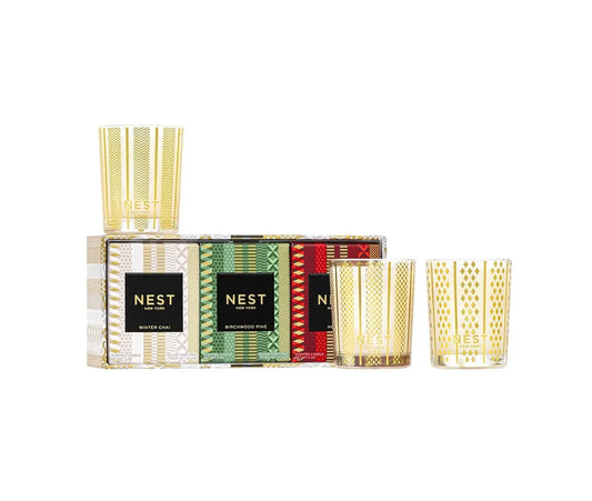 Nest Holiday Festive Votive Trio