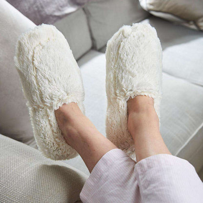 Cream Warmies Slippers