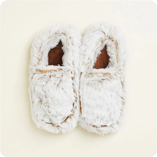 Marshmallow Brown Warmies Slippers