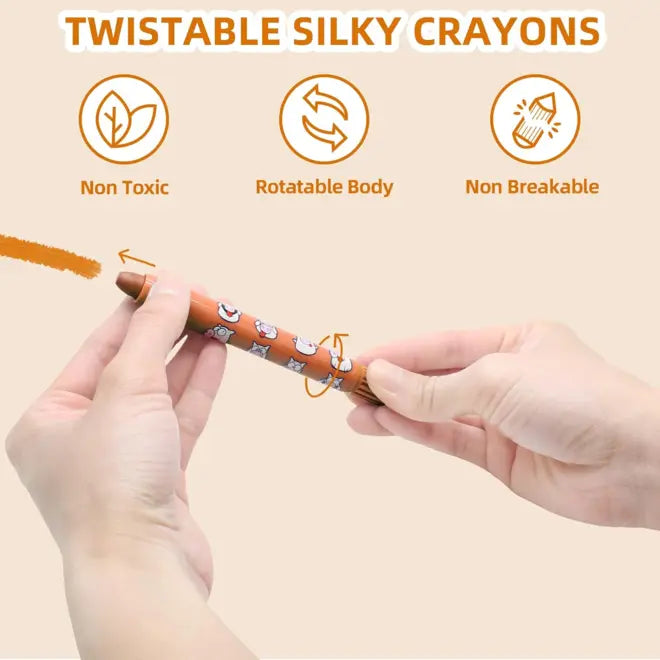 Flower Monaco Silky Crayons