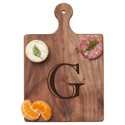 Artisan Maple Paddle - Initial with Gold Spreader & Ribbon