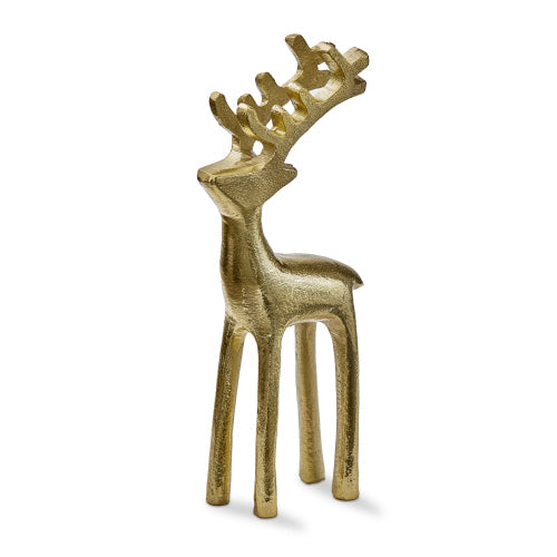 REINDEER SILHOUETTE FIGURINE GOLD