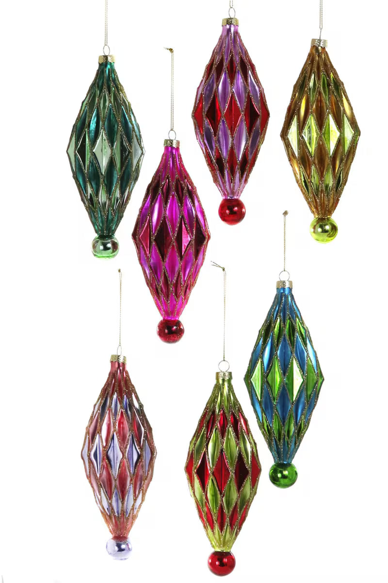 Midcentury Diamond  Ornaments