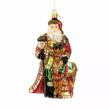 Huras Family- Santa in Tartan Ornament