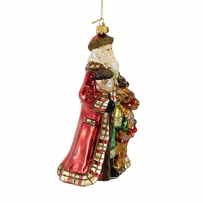 Huras Family- Santa in Tartan Ornament