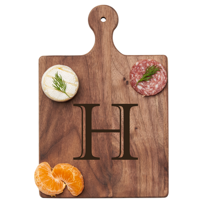 Artisan Maple Paddle - Initial with Gold Spreader & Ribbon