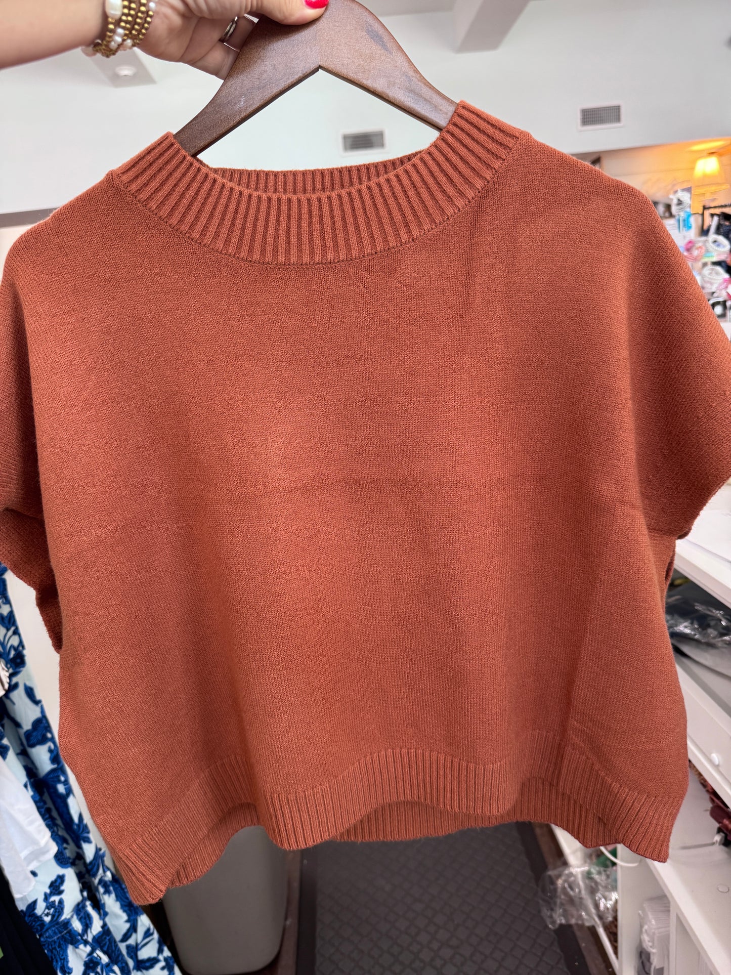 Dropped Shoulder Sweater Top