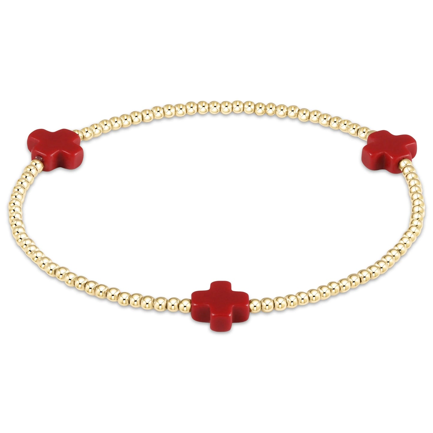 egirl Signature Cross 3 MM Gold Bracelet