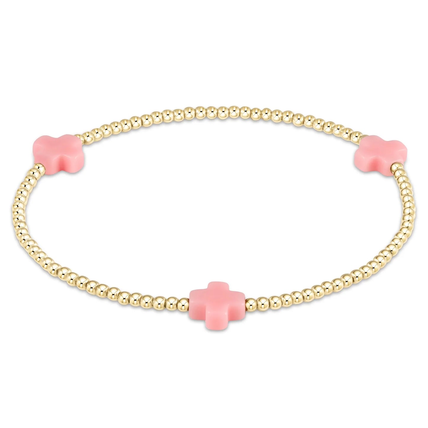 egirl Signature Cross 3 MM Gold Bracelet