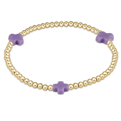 egirl Signature Cross 3 MM Gold Bracelet