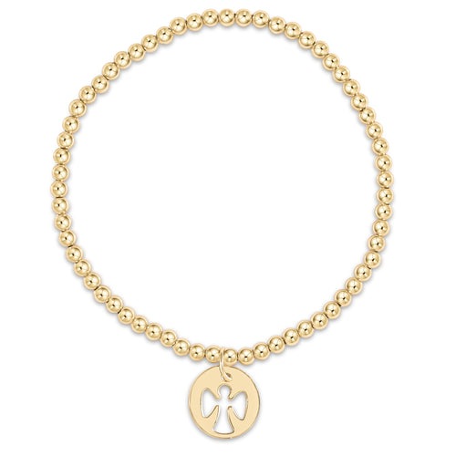 Classic Gold Bead Bracelet- Charms