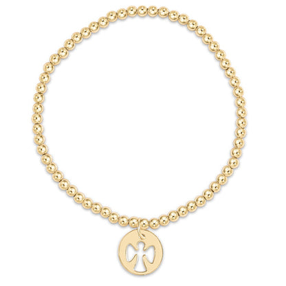 Classic Gold Bead Bracelet- Charms
