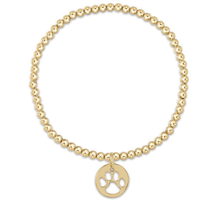 Classic Gold Bead Bracelet- Charms