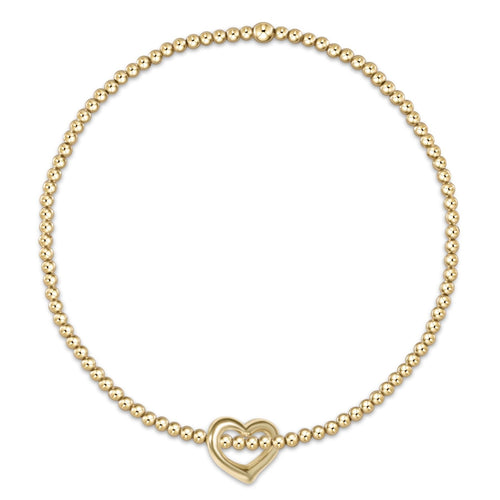 Classic Gold Bead Bracelet- Charms