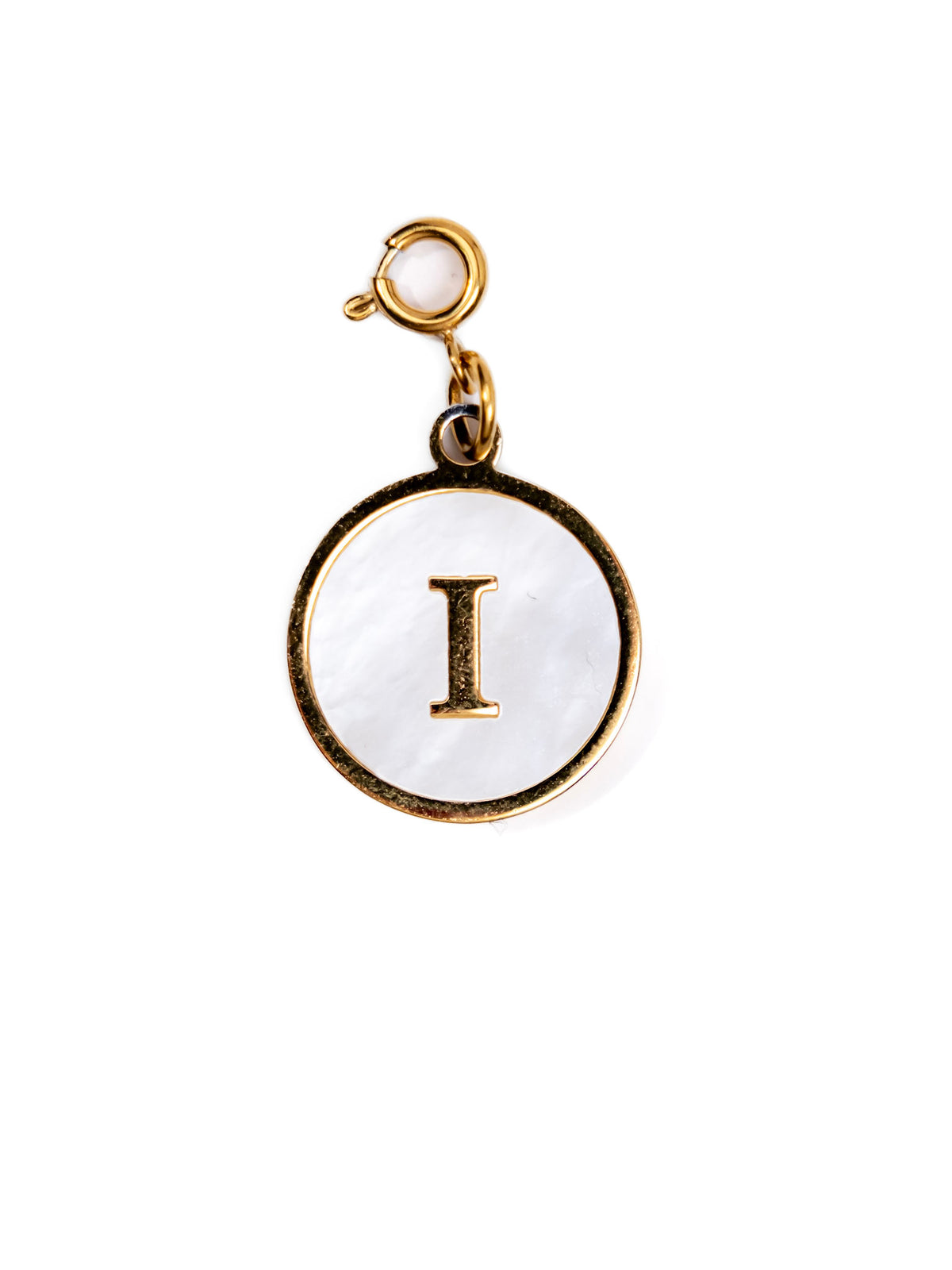 Mother of Pearl Initial Charm