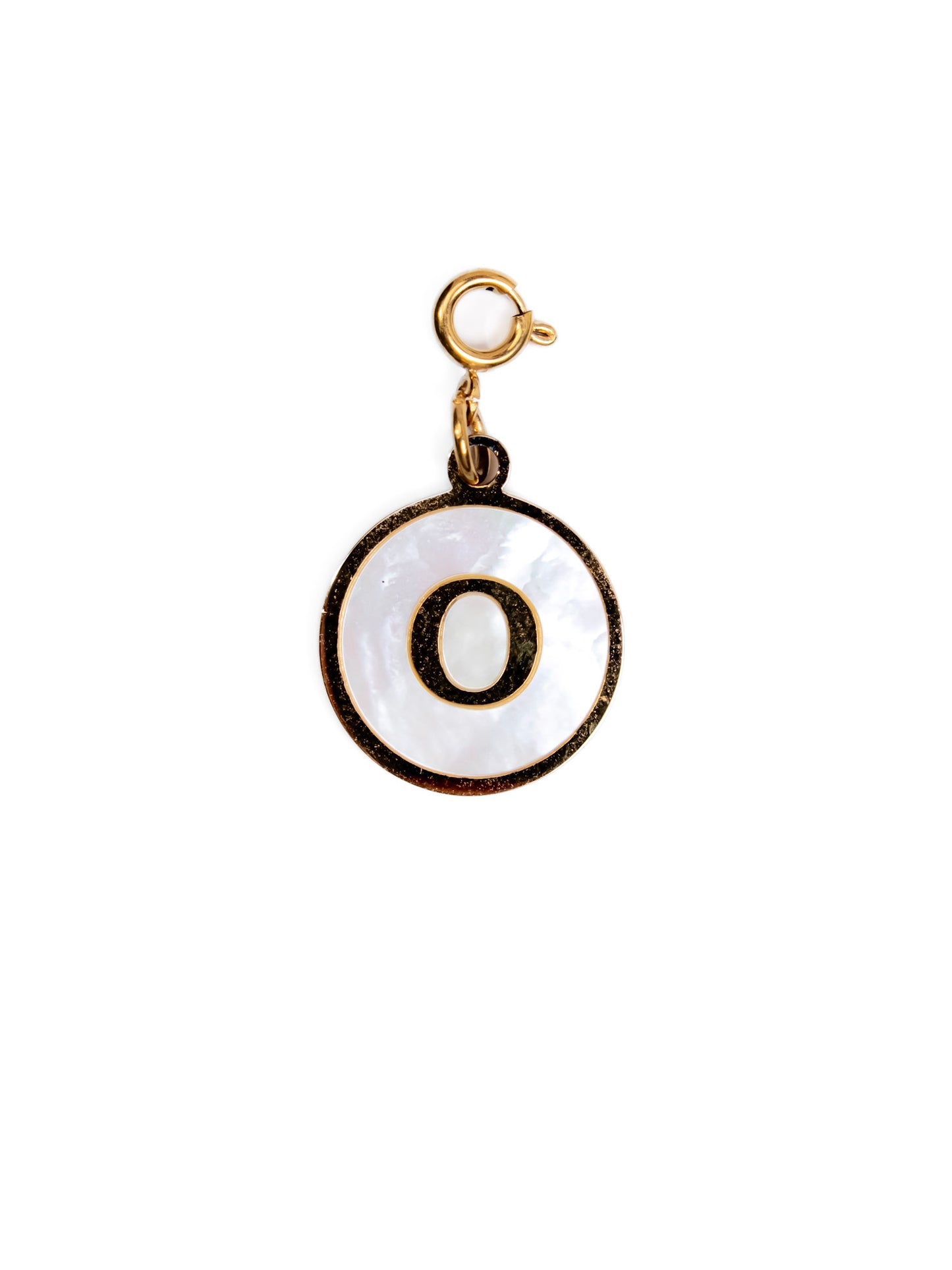 Mother of Pearl Initial Charm