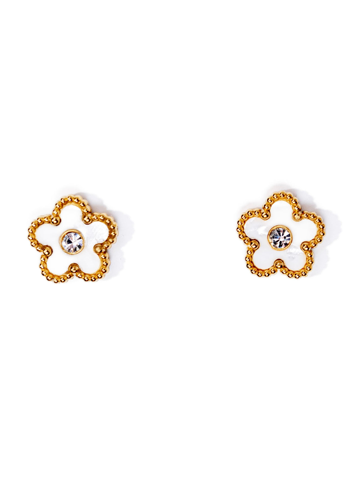 Flower CZ Earrings
