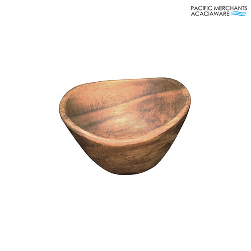 Acacia Wood Round Deep Bowl