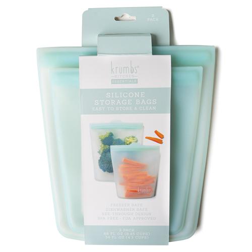 Krumbs Kitchen Silicone Storage Bags-2pack