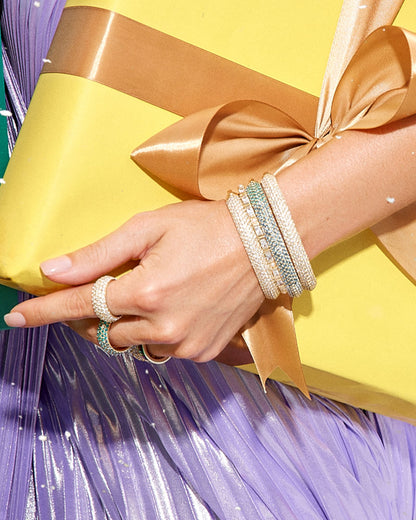 Mikki Pave Gold Bangel Bracelet