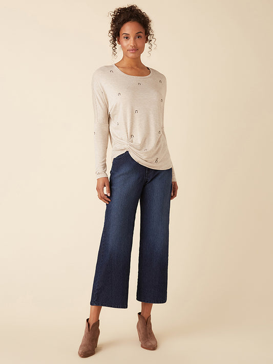 Cropped Wide-Leg Jeans