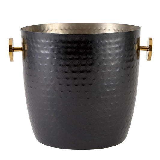 Black Hammered Champagne Bucket