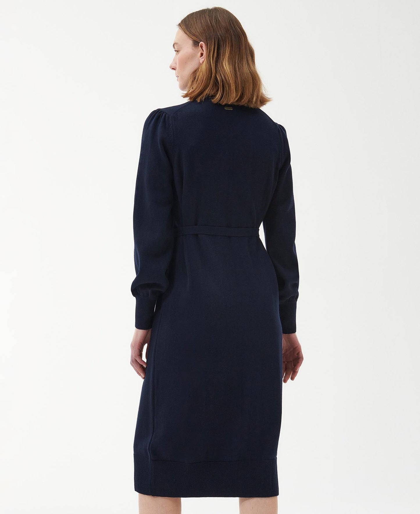 Barbour Perch Knitted Midi Dress - Navy