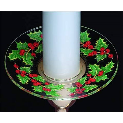 Glass Holly Bobeche