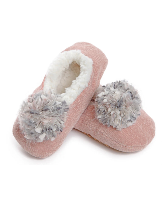 Chenille Pompom Slipper