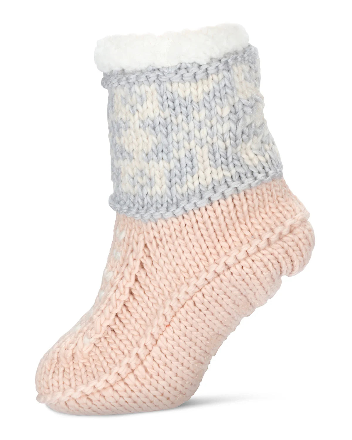 Knit Sherpa Lined Lounge Sock