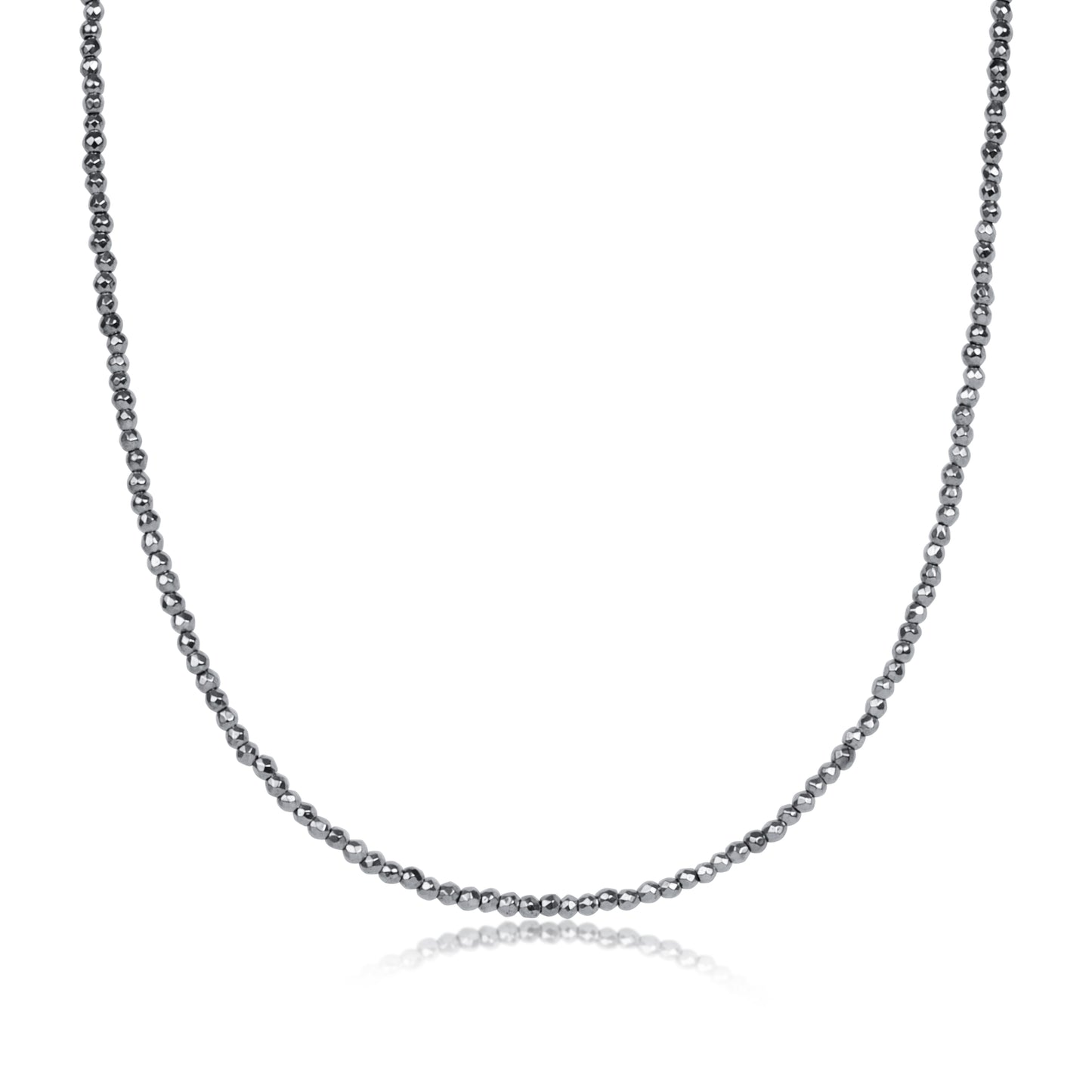 15"Hematite Choker - Beaded