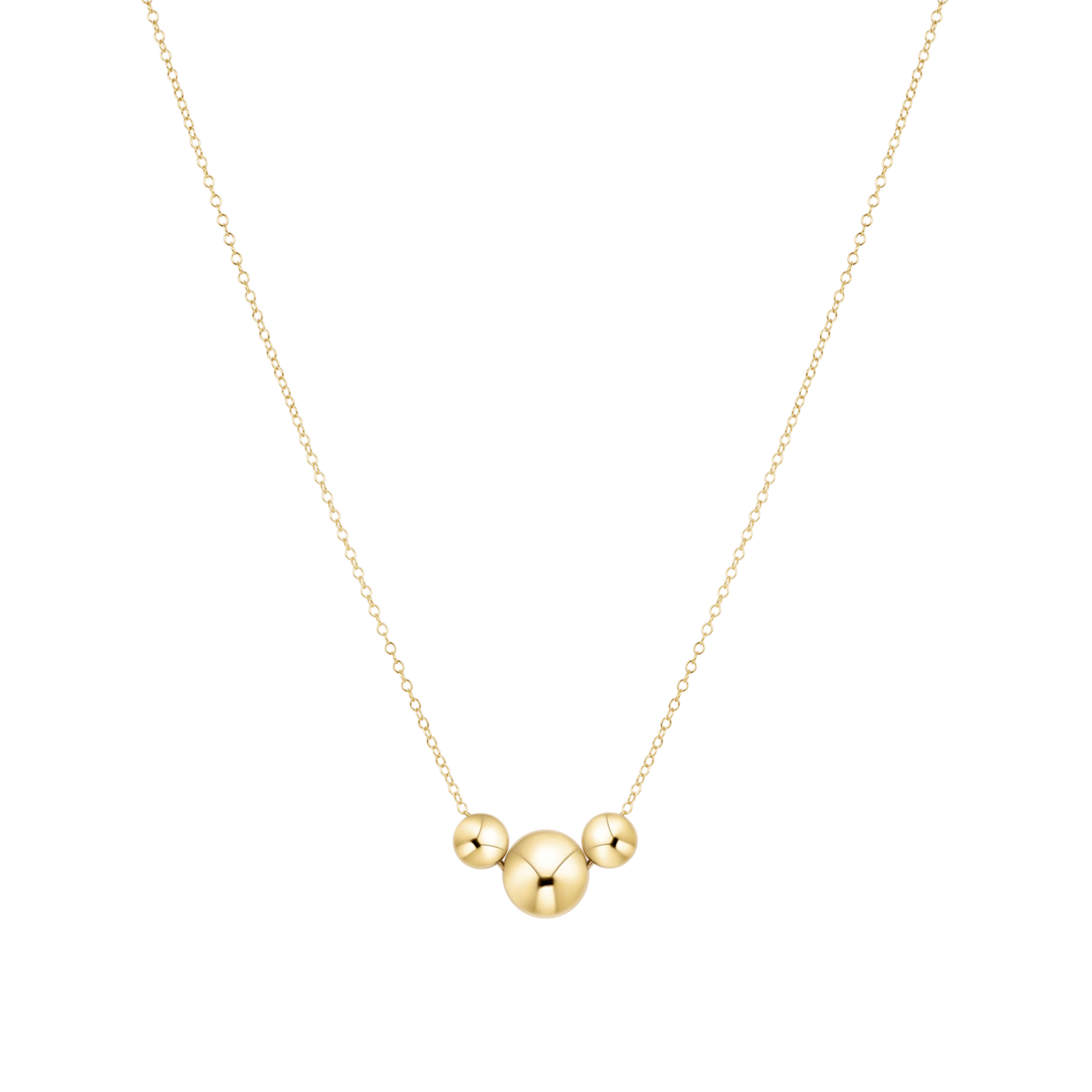 16" Gold Beaded Necklace