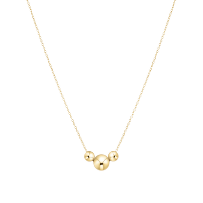 16" Gold Beaded Necklace
