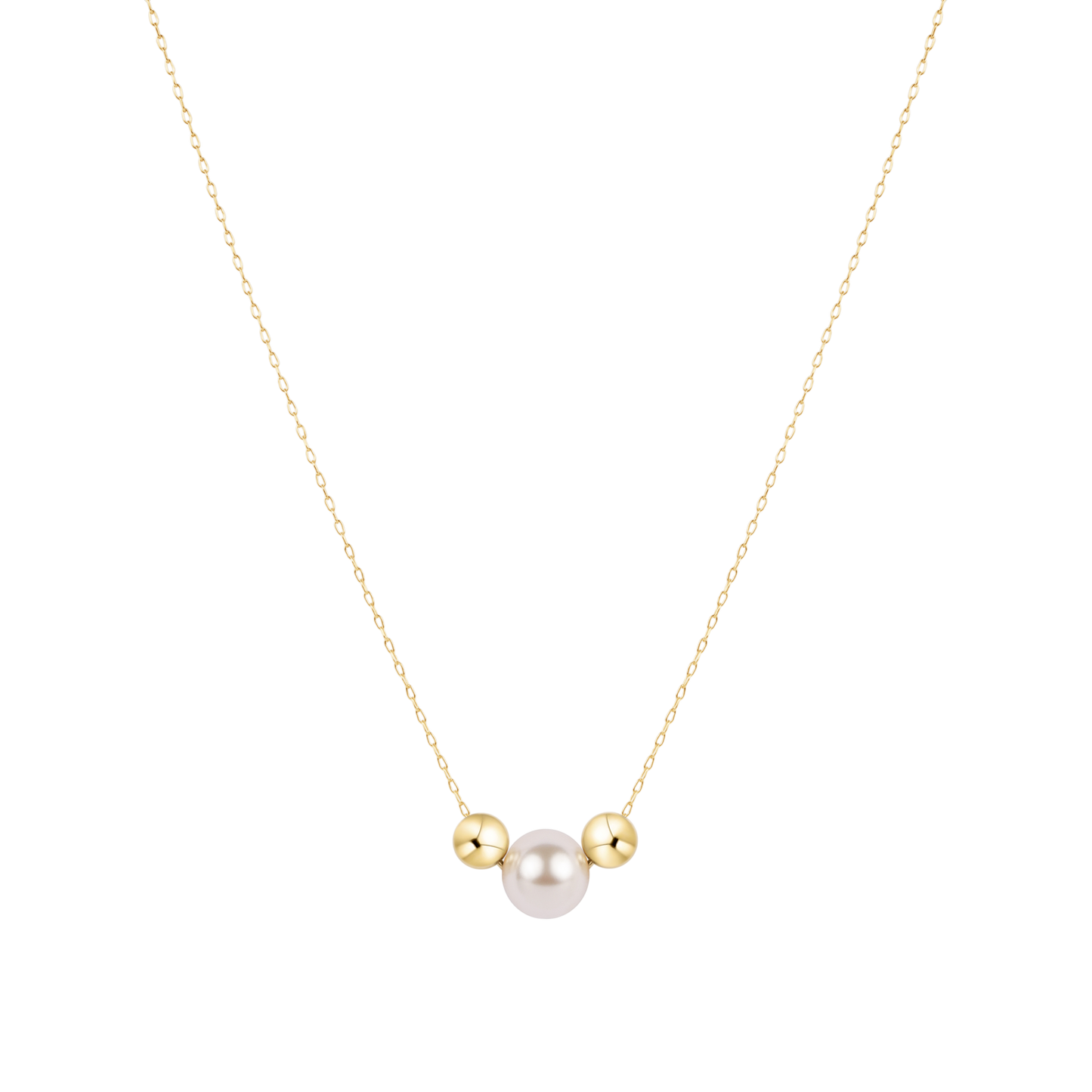 16" Gold Beaded Necklace
