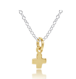 16" Inspire Sterling Mixed Metal Short Necklace