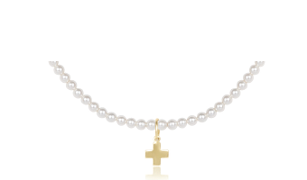 17" Choker Classic Pearl - Charm