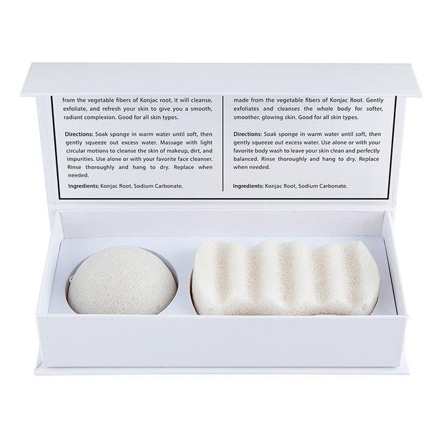 Konjac Sponge Set - White