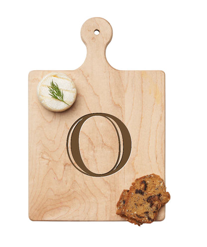 Artisan Maple Paddle - Initial with Gold Spreader & Ribbon