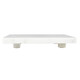 White Marble Footed Tray