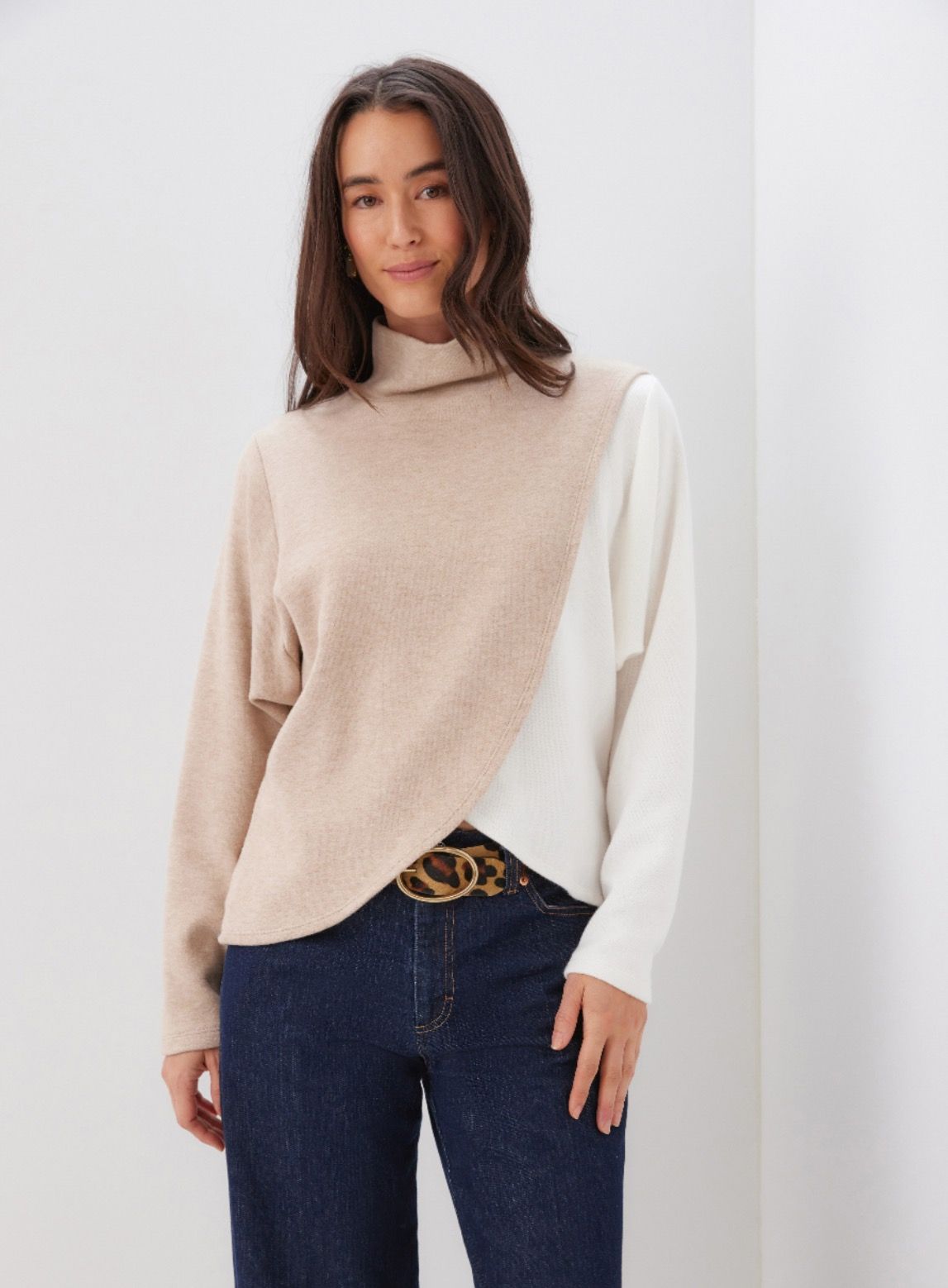 Crossover Colorblock Top