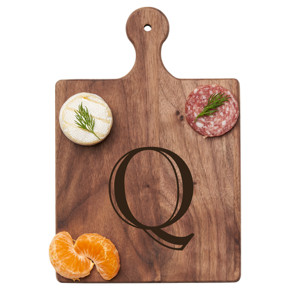 Artisan Maple Paddle - Initial with Gold Spreader & Ribbon